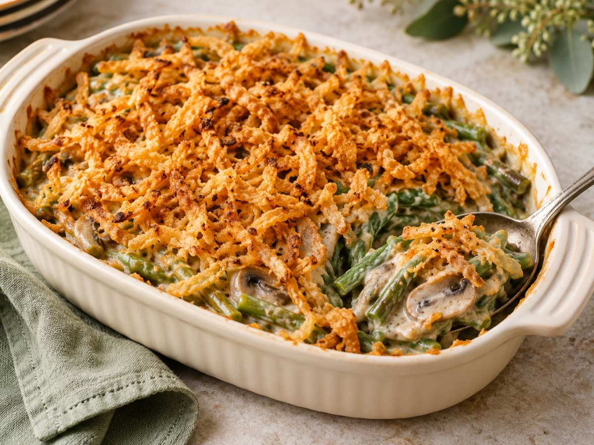 Air Fryer Green Bean Casserole